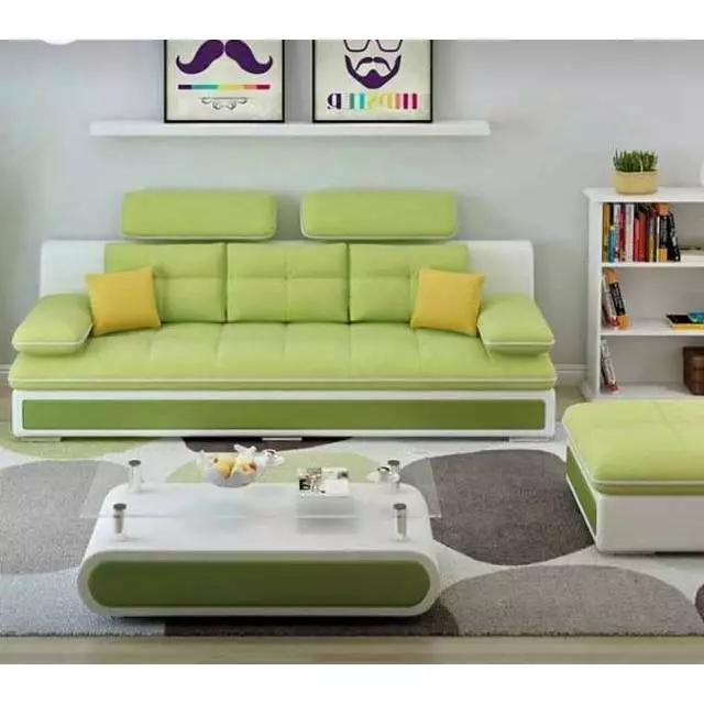 Sofa L bantalan - kursi tamu minimalis