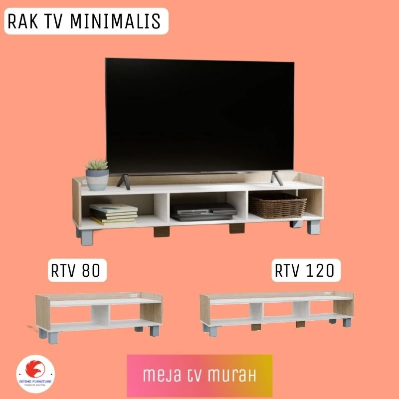 LUNARSOL RTV 80 120 MEJA TV RAK TV MINIMALIS RTV 80