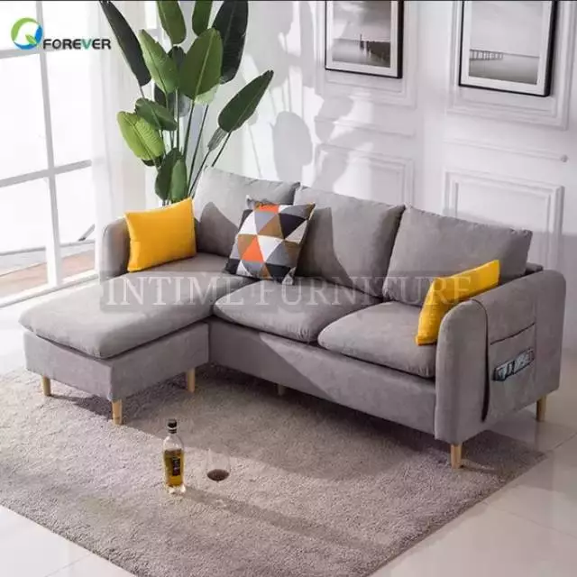 Sofa L minimalis /sofa retro + puff