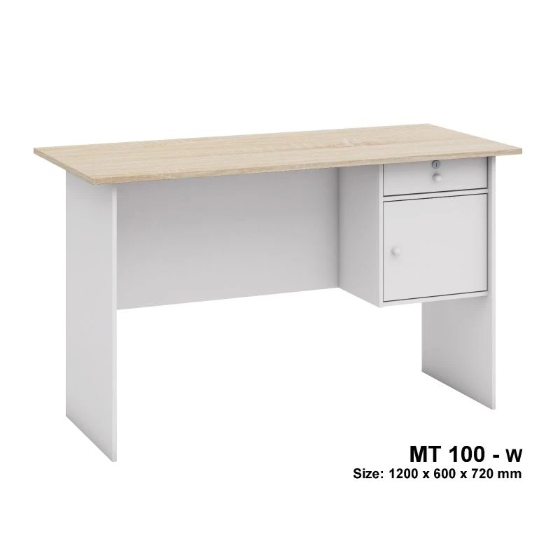 MEJA TULIS MEJA KERJA MEJA KANTOR BESI PVC SHEET mt100