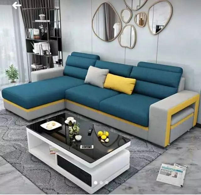 Saber - Sofa L selonjor - kursi tamu minimalis