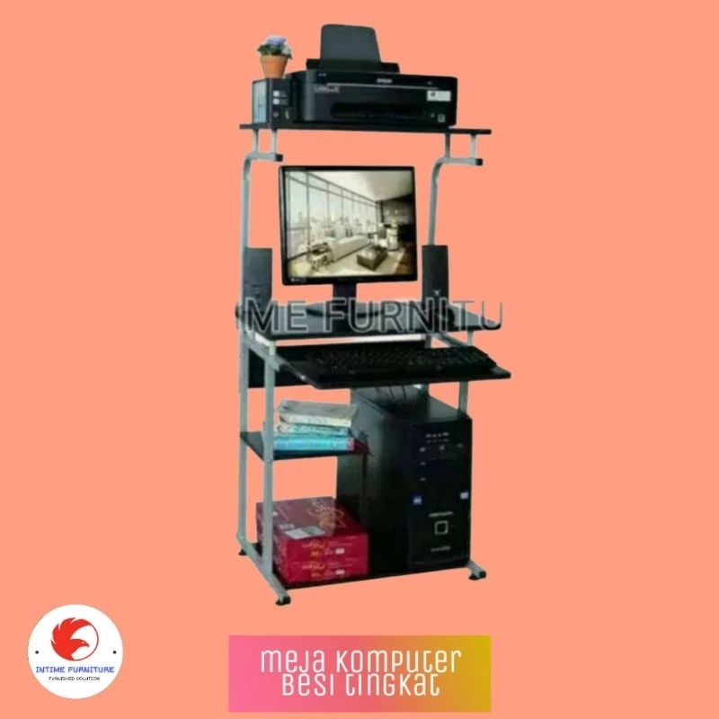 Meja komputer Meja besi lunar HUGA 905