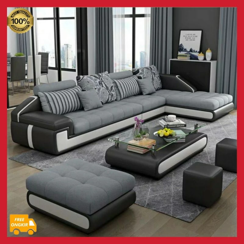 SOFA L SELONJOR / SOFA MINIMALIS / SOFA MODERN / SOFA L KURSI TAMU