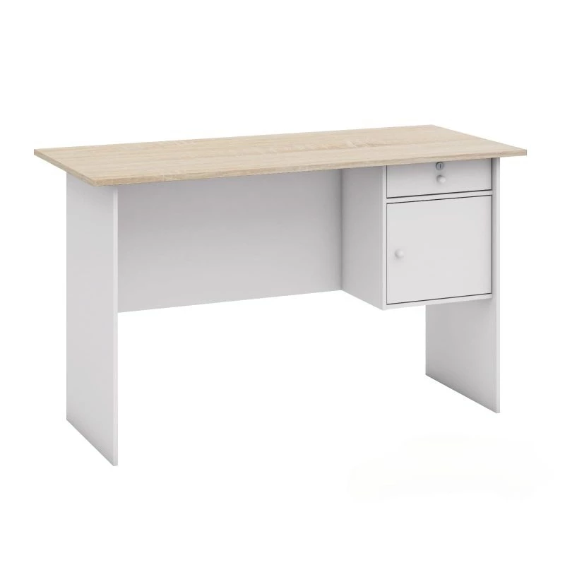 Meja tulis - Meja kantor - Meja besi - Meja kerja minimalis white
