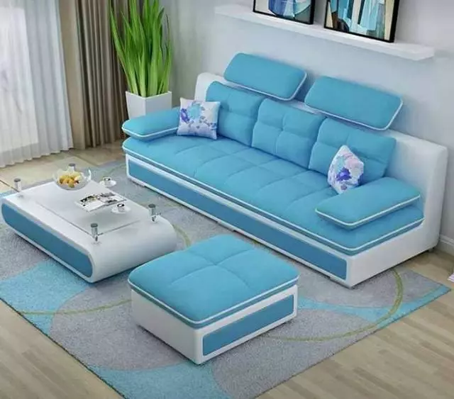 Sofa L bantalan - kursi tamu minimalis