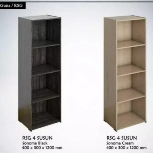 Rak Serbaguna Kayu - Rak Buku - Rak Baju 3/4/7 susun