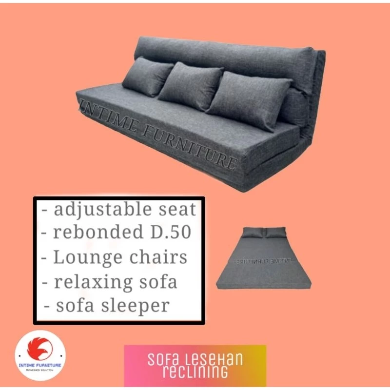 SOFABED KURSI LESEHAN KURSI SANTAI / MALAS RECLINING 160cm